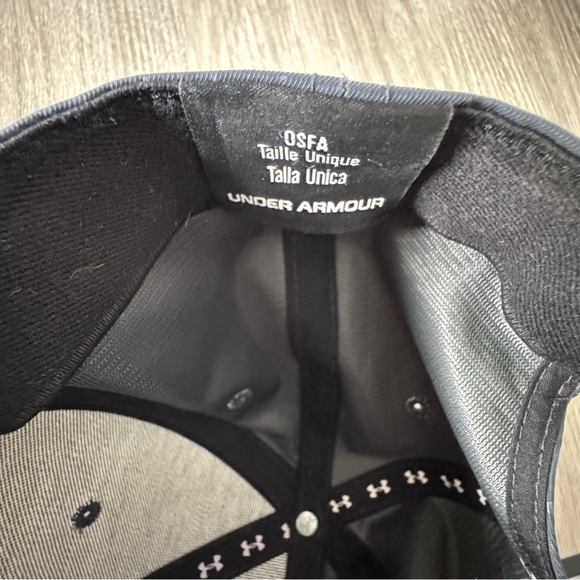 Under Armor Snapback Flat Brim SC30 Hat - Black/Gray - Picture 5 of 6